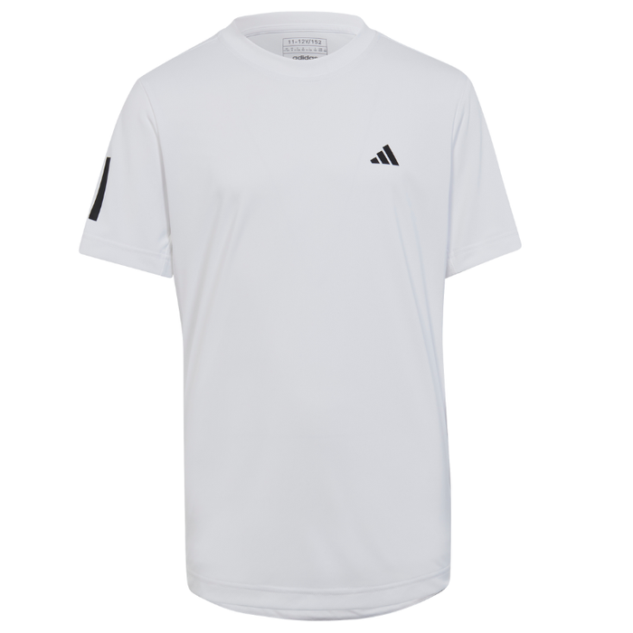 Adidas Club 3-Stripes Tennis T-Shirt - White/Black