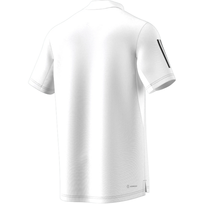 Adidas Club 3str Men Tennis Polo - White
