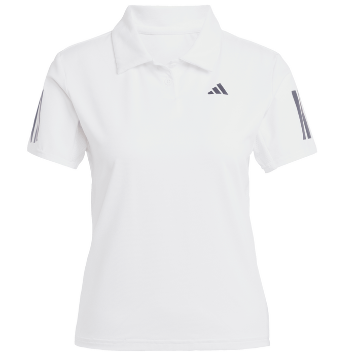 Adidas Club Climacool 3-Stripes Womens Tennis Polo Shirt - White