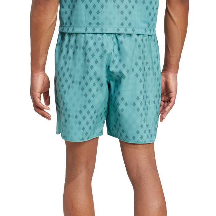 Adidas Club Climacool Graphic Mens Tennis Shorts - Powder Teal/Preloved Teal