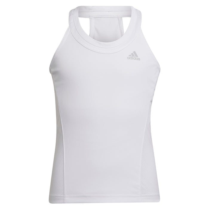 Adidas Club Girls Tennis Tank - White/Grey Two