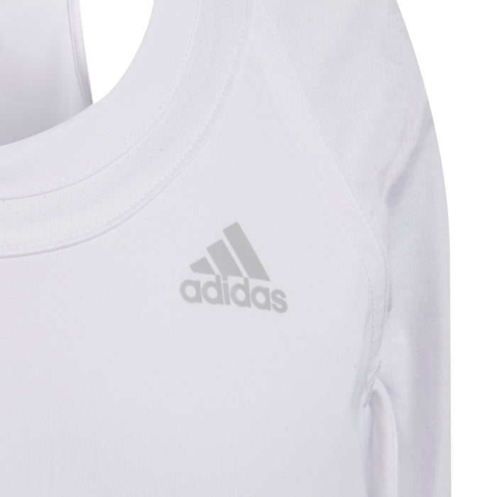 Adidas Club Girls Tennis Tank - White/Grey Two