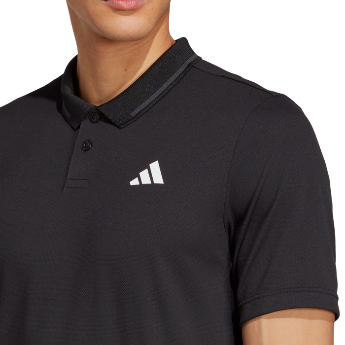 Adidas Club Piqué  Mens Tennis Polo Shirt - Black