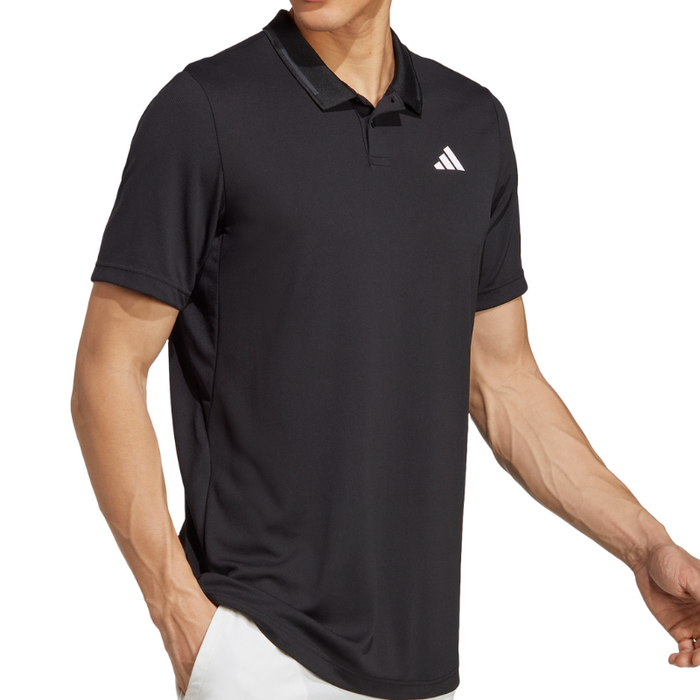 Adidas Club Piqué  Mens Tennis Polo Shirt - Black
