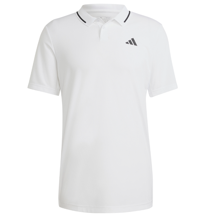Adidas Club Piqué Tennis Polo Shirt - Black/White