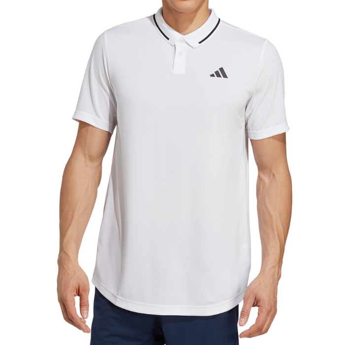 Adidas Club Piqué Tennis Polo Shirt - Black/White