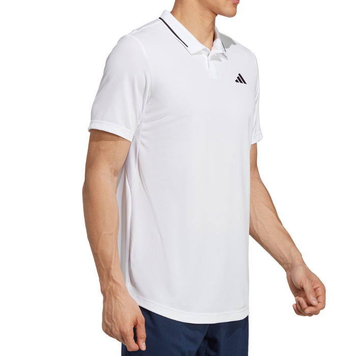 Adidas Club Piqué Tennis Polo Shirt - Black/White