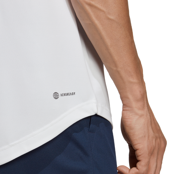 Adidas Club Piqué Tennis Polo Shirt - Black/White