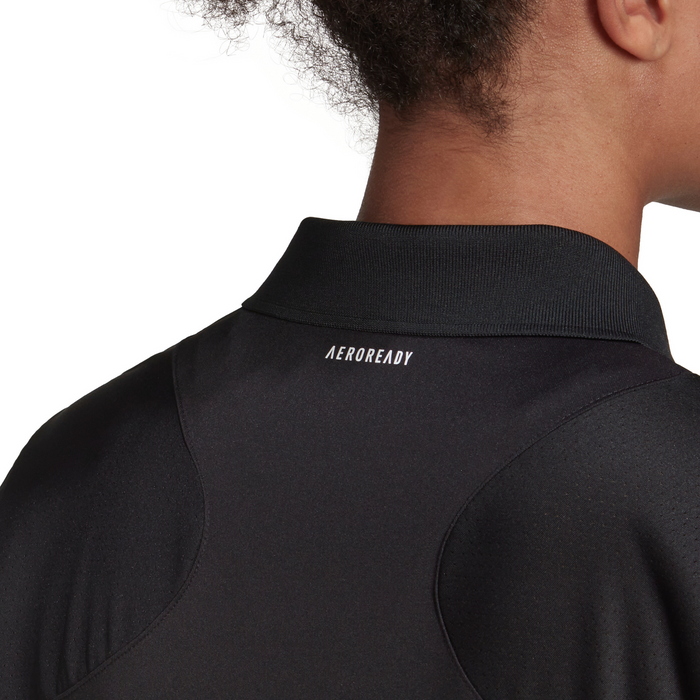 Adidas Club Womens Tennis Polo Shirt - Black/White/White