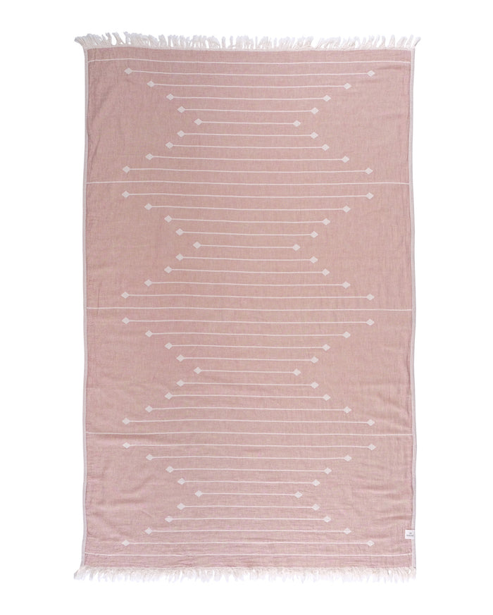 Cotton Southwestern Peshtemal Towel - Mousse