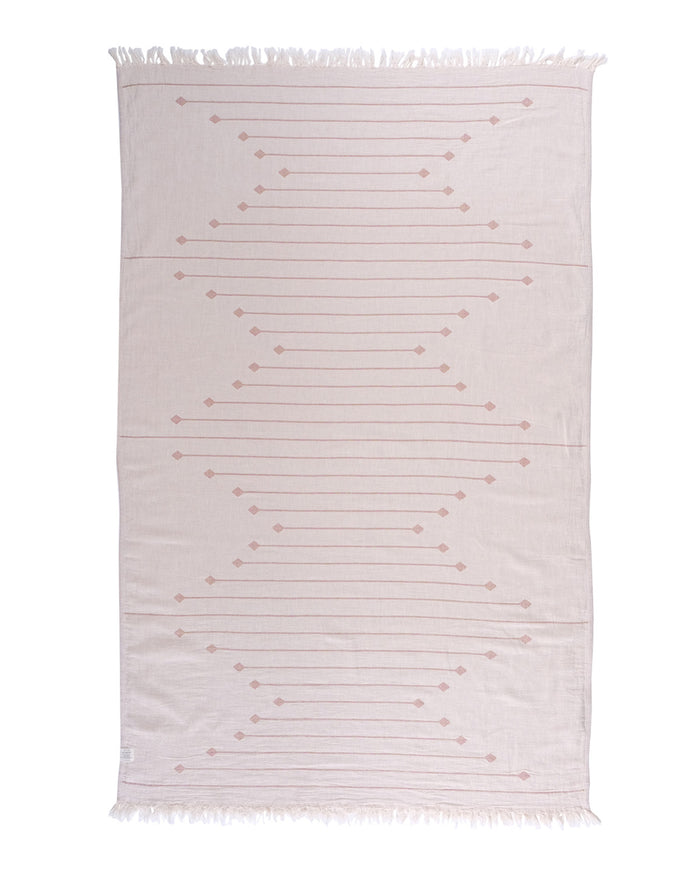 Cotton Southwestern Peshtemal Towel - Mousse