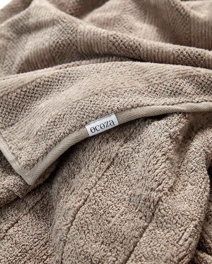 Cotton Velvet Towel Set - Dark Chocolate (2 Towels)