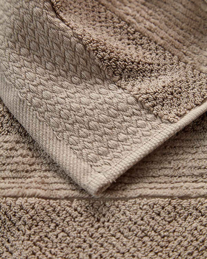 Cotton Velvet Towel Set - Dark Chocolate (2 Towels)