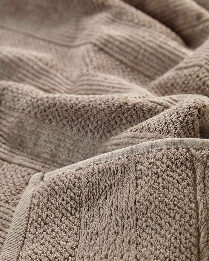 Cotton Velvet Towel Set - Dark Chocolate (2 Towels)