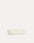 2x Waffle Cotton Towel - Cream - Ocoza