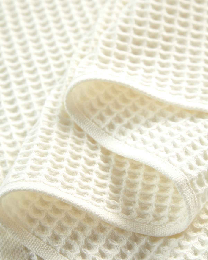 Cotton Waffle Towel - Cream (2 Towels)