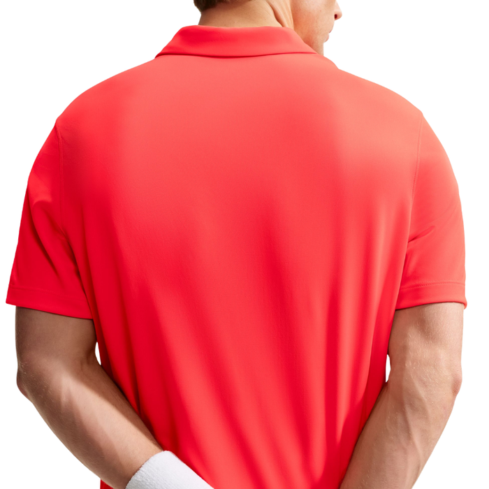 Nike Court Dri-FIT Mens Tennis Polo - Bright Crimson/Black