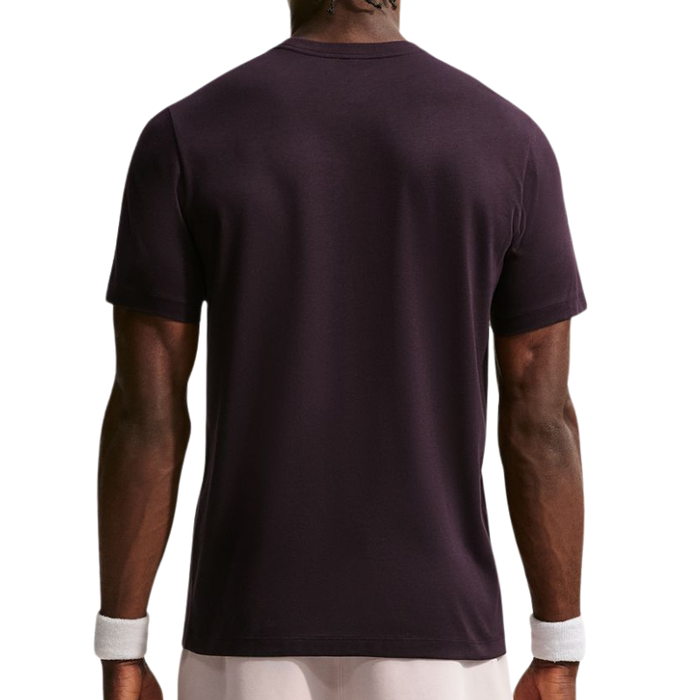 Nike Court Dri-FIT Mens Tennis T-Shirt - Burgundy Ash