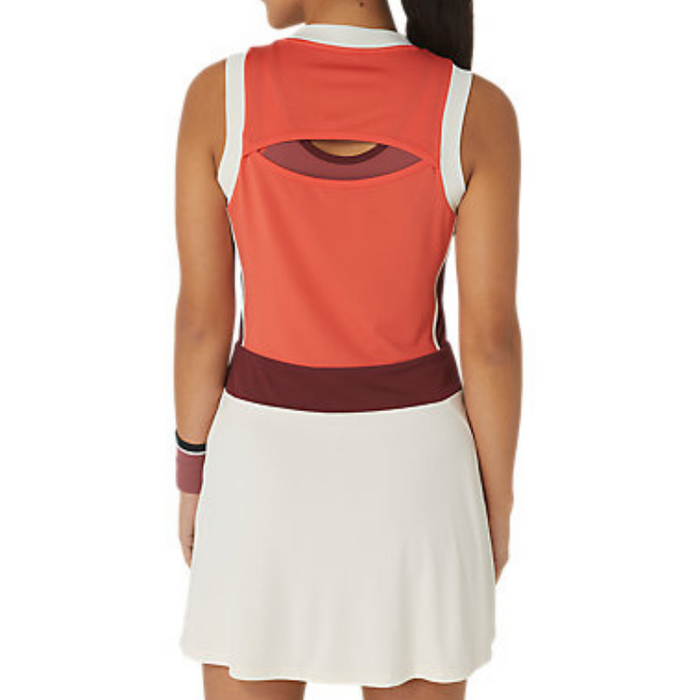 Asics Court GPX Women Tennis Dress - Red Snapper