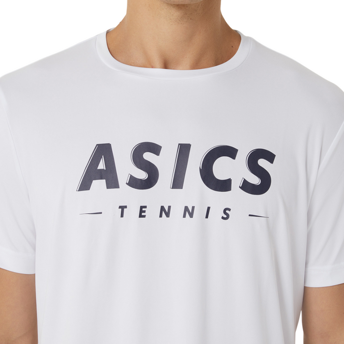 Asics Court Graphic Men Tennis Tee - Brilliant White