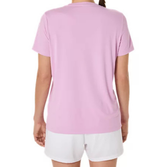 Asics Court Graphic Women Tennis Tee - Light Ube/Brilliant White