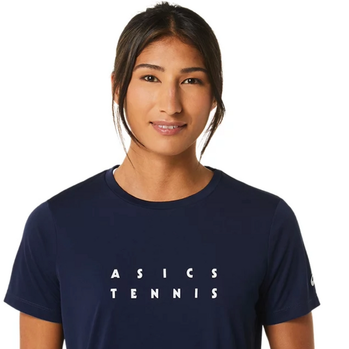 Asics Court Graphic Women Tennis Tee - Midnight