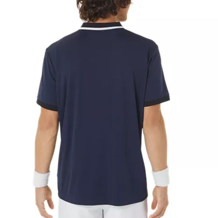 Asics Court Men Tennis Polo Shirt - Midnight/Performance Black