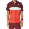 Asics Court Men Tennis Polo Shirt - Red Snapper