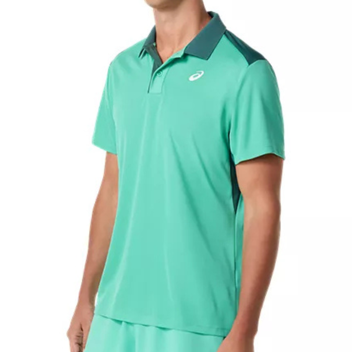 Asics Court Mens Tennis Polo - Aurora Green