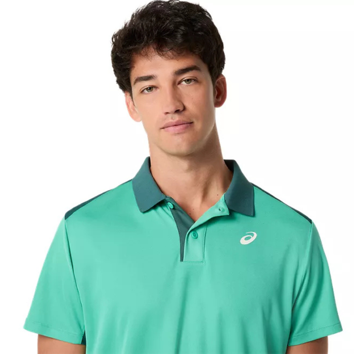 Asics Court Mens Tennis Polo - Aurora Green