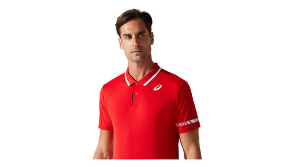 Asics Court Mens Tennis Polo - Classic Red