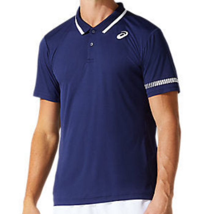 Asics Court Mens Tennis Polo - Peacoat