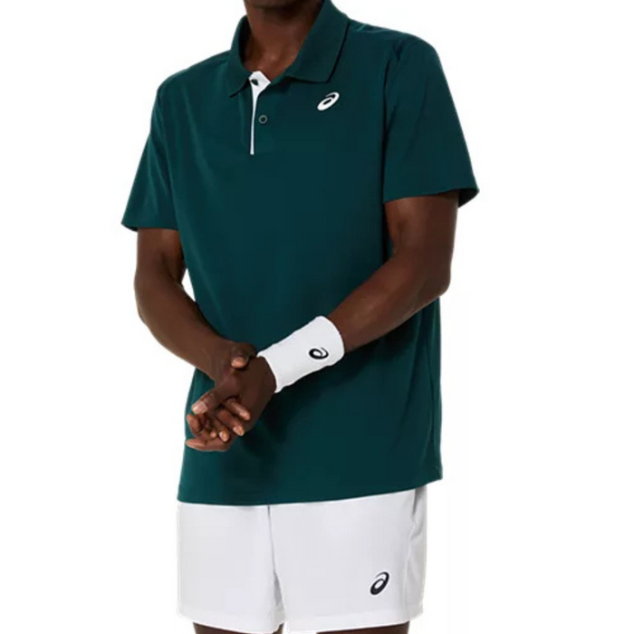 Asics Court Mens Tennis Polo - Saxon Green