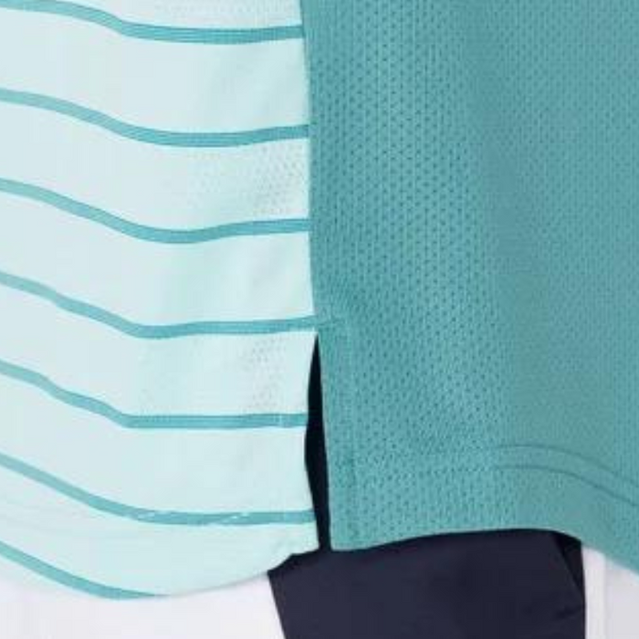 Asics Court Mens Tennis Polo Shirt - Aquamarine Blue
