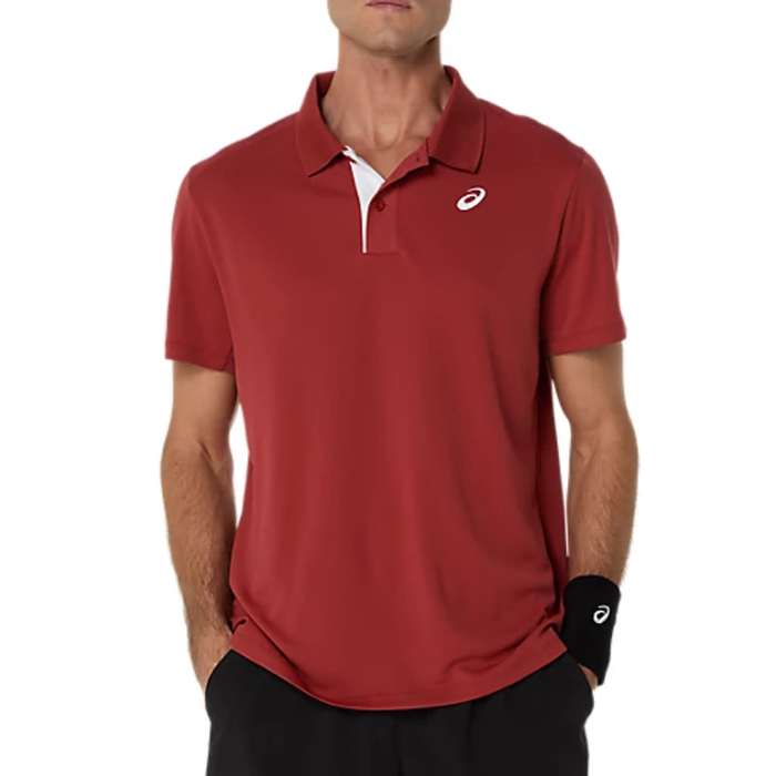 Asics Court Mens Tennis Top - Burnt Red