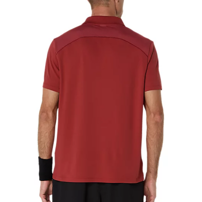 Asics Court Mens Tennis Top - Burnt Red