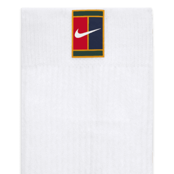 Nike Court Multiplier Cushioned 2 Pairs Tennis Crew Socks - White