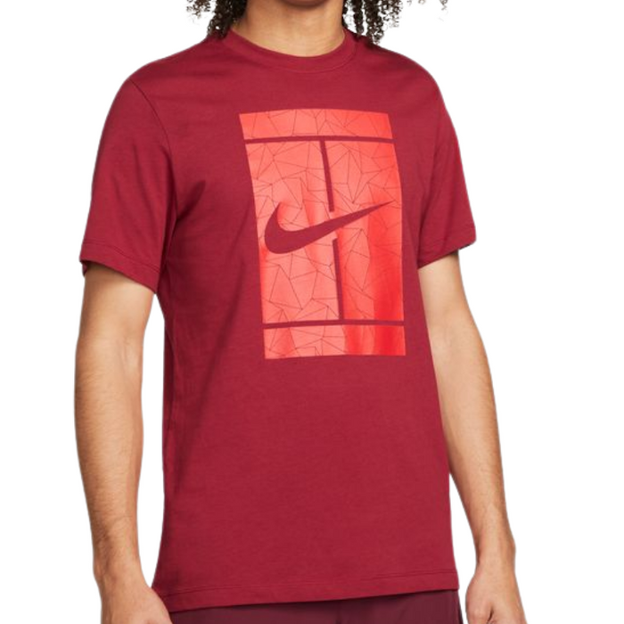 Nike Court Seasonal Men Tennis T-Shirt - Pomegranate