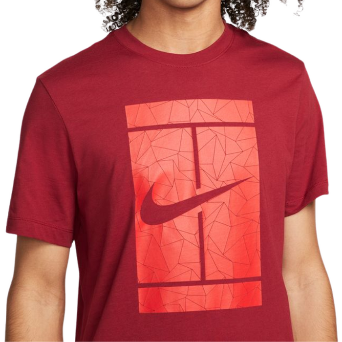 Nike Court Seasonal Men Tennis T-Shirt - Pomegranate