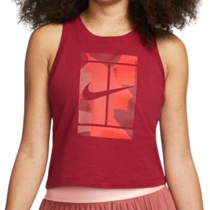 Nike Court Seasonal Womens Tennis Tank - Pomegrate