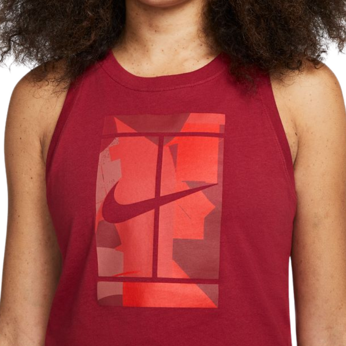 Nike Court Seasonal Womens Tennis Tank - Pomegrate