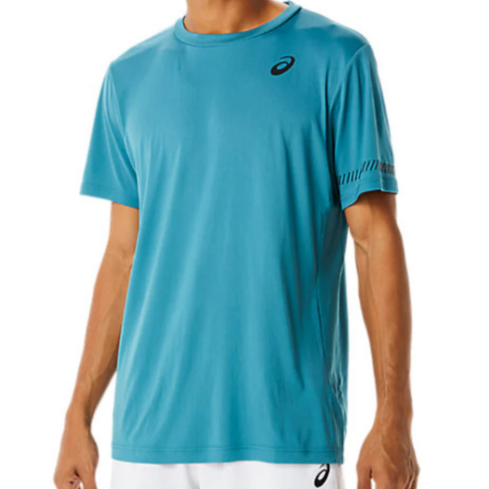 Asics Court Short Sleeve Men Tennis Tee - Misty Pine