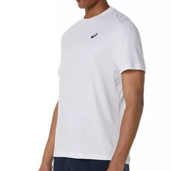 Asics COURT Short Sleeve Mens Tennis Top - Brilliant White