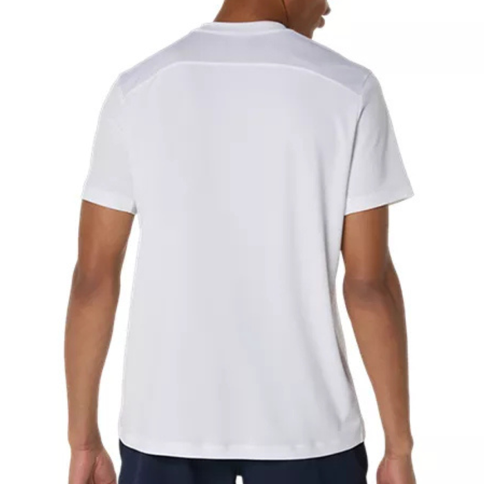 Asics COURT Short Sleeve Mens Tennis Top - Brilliant White