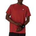 Asics Court Short Sleeve Mens Tennis Top - Burnt Red