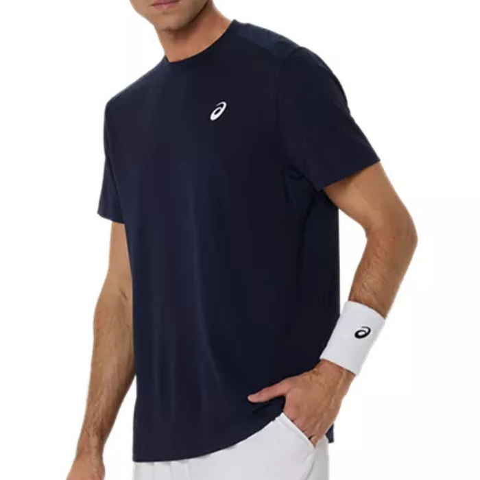 Asics COURT Short Sleeve Mens Tennis Top - Midnight
