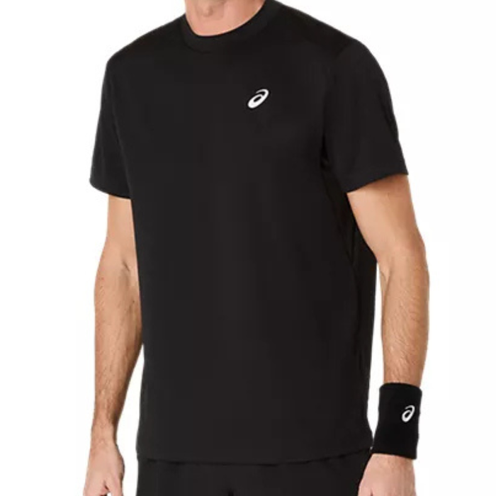 Asics COURT Short Sleeve Mens Tennis Top - Performance Black