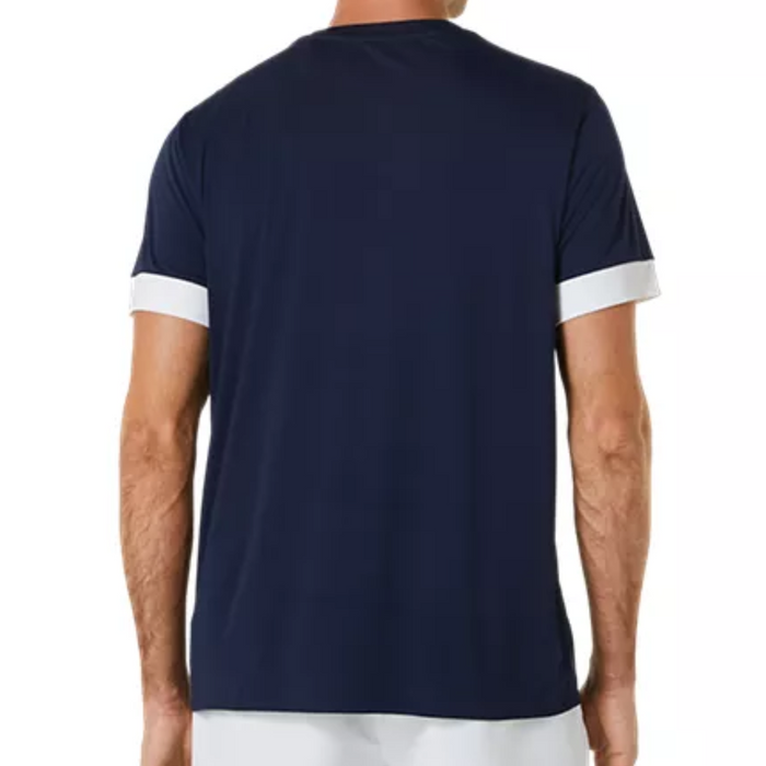 Asics Court SS Men Tennis Top - Midnight/Brilliant White