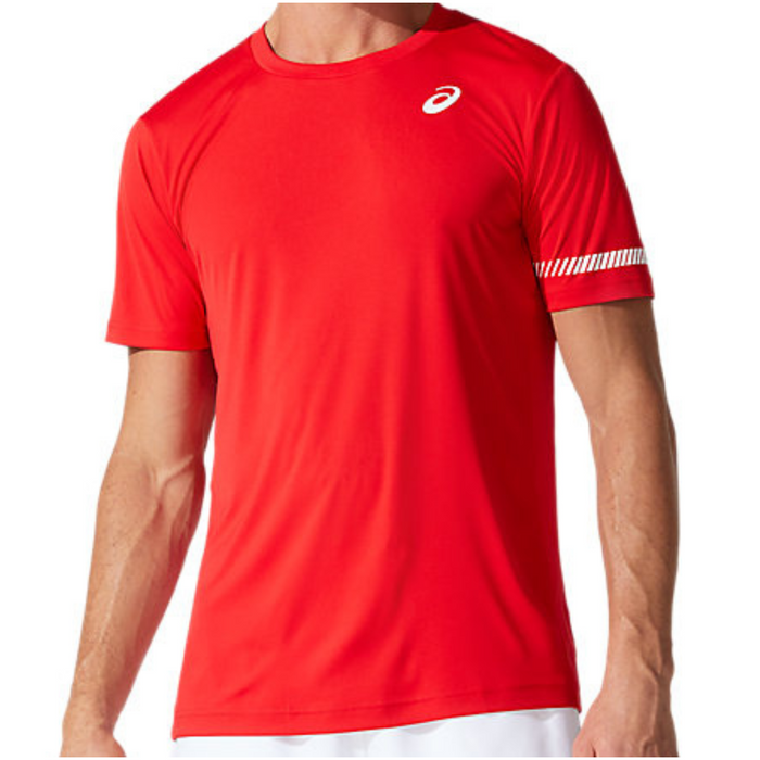 Asics Court SS Mens Tennis Tee - Classic Red