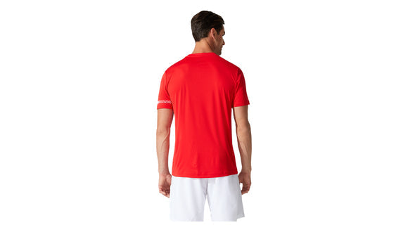 Asics Court SS Mens Tennis Tee - Classic Red